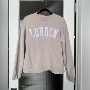 Scotch & Soda Beige Crew Neck Sweater